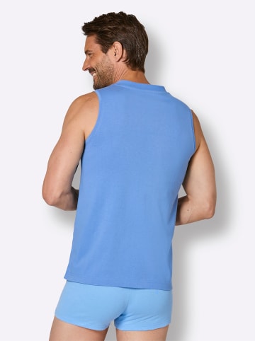 WITT WEIDEN Shirt in marine + mittelblau + bordeaux