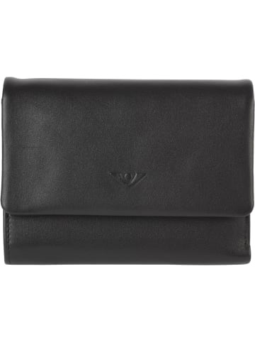 VLD VOi Leather Design Soft Gabi Geldbörse Leder 14 cm in schwarz