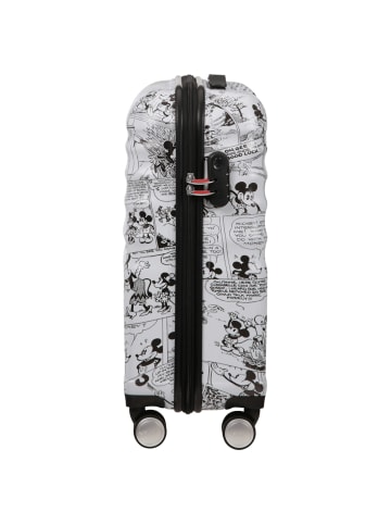 American Tourister Wavebreaker Disney - 4-Rollen-Kabinentrolley S 55 cm in Minnie Comics White