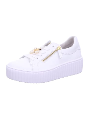 Gabor Schnürschuh in weiss/gold