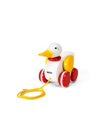 Brio Aktionsspiel BRIO Infant/ Toddler - Nachziehente, weiß Ab 19 Monate in bunt