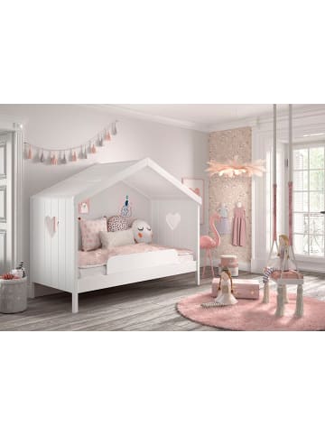 58 aufm Kessel HAUSBETT 2 Kamila 213x172x99 aus Massivholz+MDF in Weiß