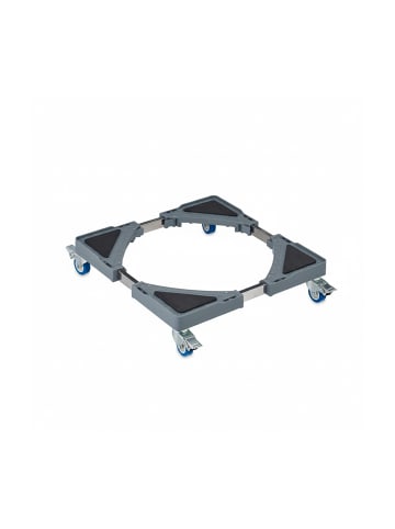 relaxdays Pflanzenroller in Grau/ Silber
