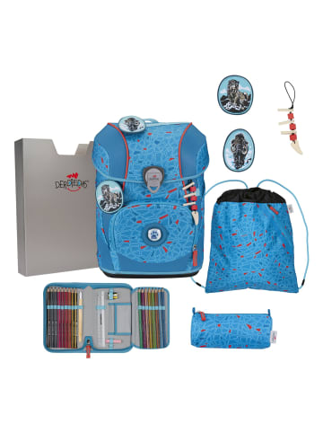 DerDieDas ErgoFlex Tiny Schulranzen-Set 8-teilig Blue Ice