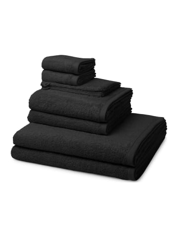 Ross 2 X Wasch- 2 X Gäste- 2 X Dusch- 2 X Handtuch im Set Vita in Schwarz