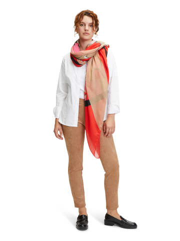 Betty Barclay Tuch mit Aufdruck in Red/Beige