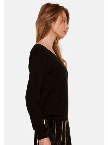 TOOCHE Pullover & Strickjacke "Pulli V-Ausschnitt" in Schwarz