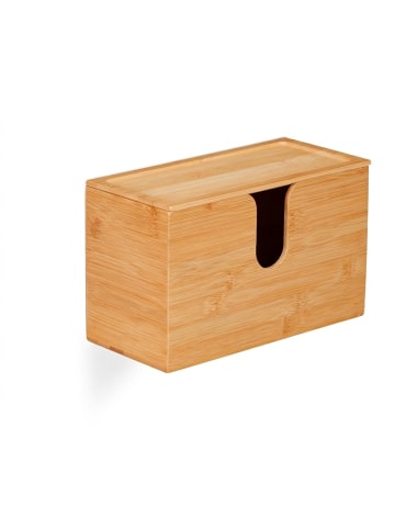 relaxdays Papierhandtuchspender in Natur - (B)27 x (H)17 x (T)13 cm