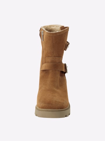 sheego Stiefelette in camel