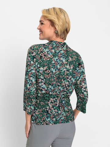 WITT WEIDEN Poloshirt in moos-sesam-bedruckt