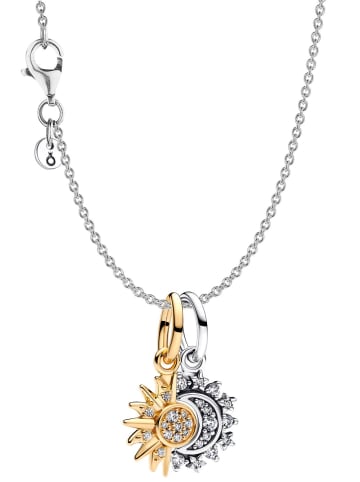 Pandora Damen-Collier Silber Sonne und Mond Set