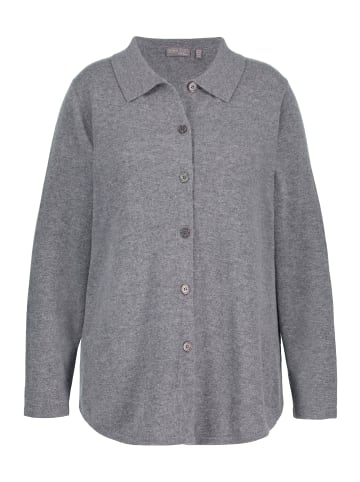 Ulla Popken Pullover in grau melange