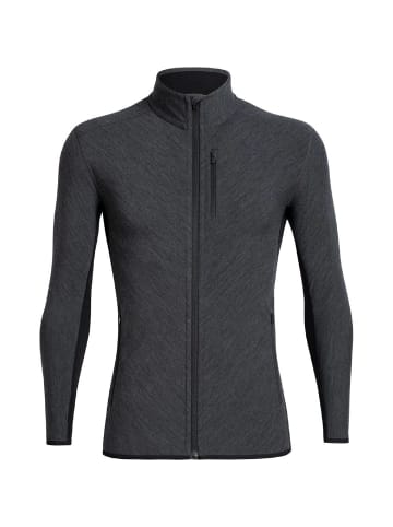 icebreaker Jacke Descender LS Zip in Dunkelgrau