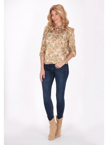 usha FESTIVAL Women Blouse in cream multicolor