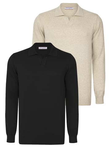 Felix Hardy Pullover in Beige-Schwarz