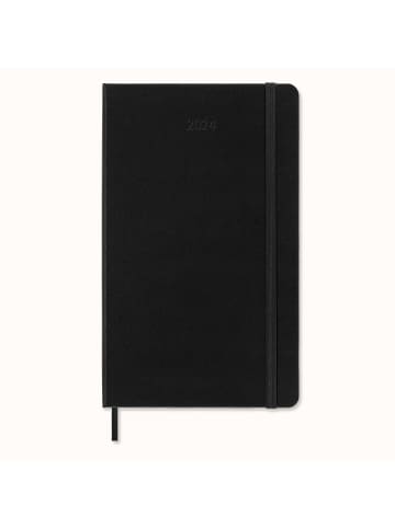 Moleskine 12 Monate Pro Wochen Notizkalender 2024 in Schwarz