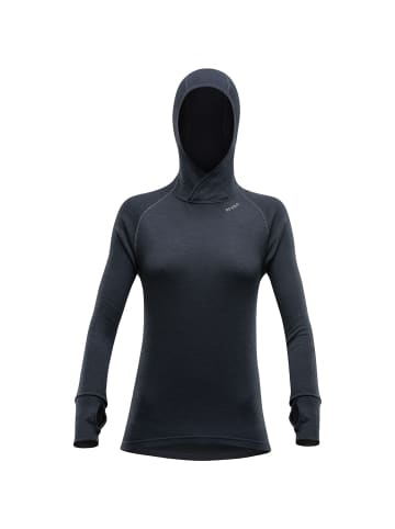 DEVOLD W EXPEDITMERINO 235 HOODIE in Schwarz