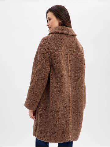 OPUS Teddyfellmantel Heddy in braun - 0002