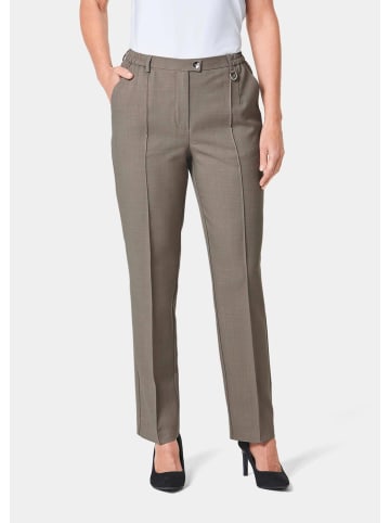 GOLDNER Knitterarme Hose Anna mit SilverFresh-Ausrüstung in helltaupe