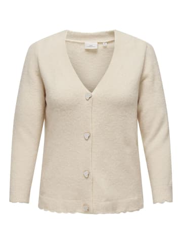 ONLY Carmakoma Strickjacke in Birch