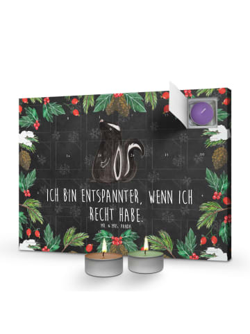 Mr. & Mrs. Panda adventskalender duftkerzen Stinktier Sitzen mit... in Kreidetafel