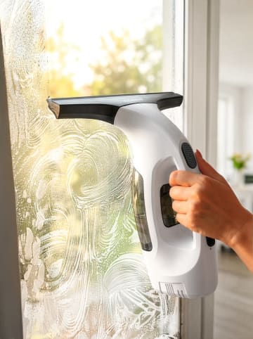 Clean Maxx Akku-Fensterreiniger 3,7V weiß/schwarz  Weiß