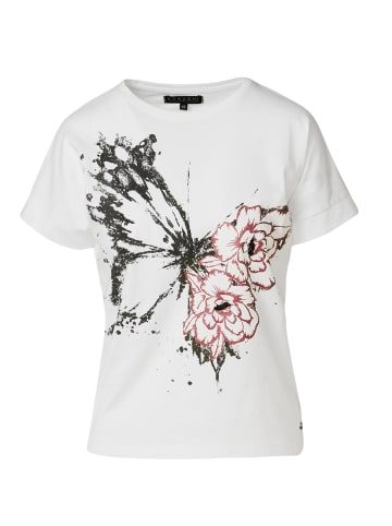 KOROSHI Women's printed short sleeve t-shirt in weiß