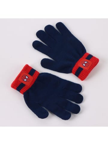 Spiderman Spiderman Kinder 3 Teilig Mütze & Schal & Handschuhe Set in Blau