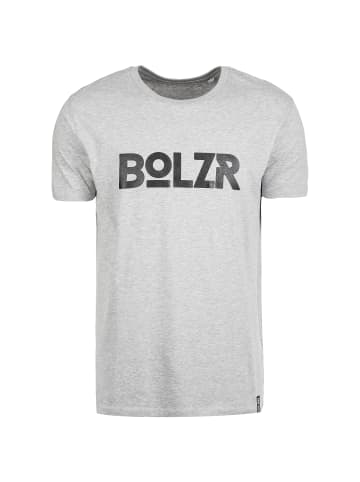 Bolzr T-Shirt T-Shirt in grau / schwarz