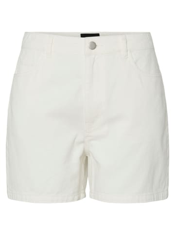 Pieces Jeansshorts in Bright White