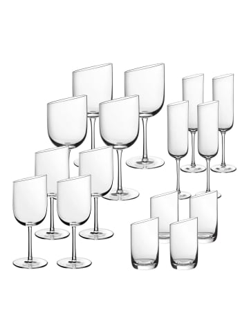 Villeroy & Boch 16er Set Wein- und Sektgläser NewMoon in transparent