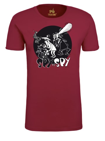 Logoshirt T-Shirt Mad - Spy vs Spy in bordeaux-rot