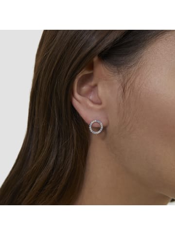 s.Oliver Ohrstecker aus Silber mit Regenbogen Steinen in silber