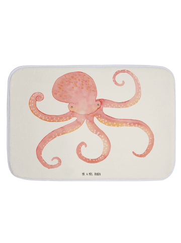 Mr. & Mrs. Panda Badezimmerteppich Tintenfisch ohne Spruch in Weiß