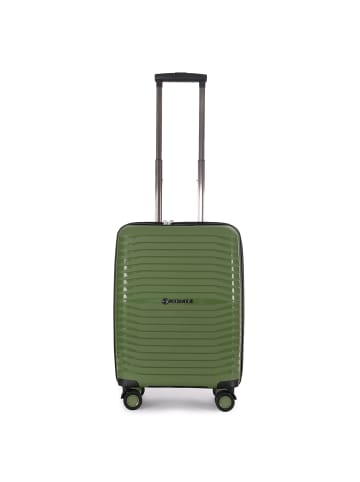 Stratic Bright+ 4 Rollen Kabinentrolley S 55 cm mit Dehnfalte in olive