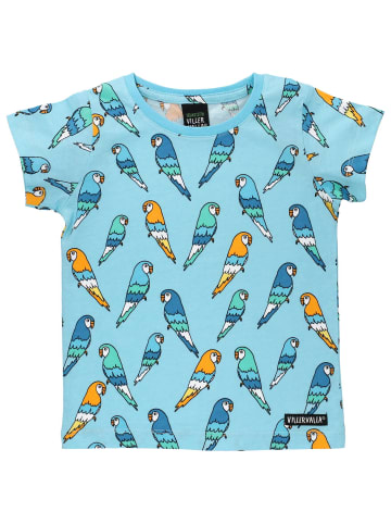 Villervalla Shirt Kurzarm Budgie LGT Aruba in blau