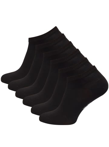 Vincent Creation® Sneaker Socken "Bambus " 6 Paar in schwarz