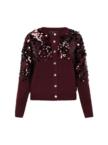 faina Women Cardigan in burgundy