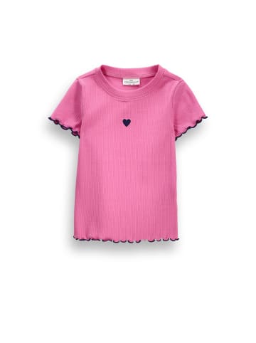 Coccodrillo Geripptes t-shirt mit kurzen ärmeln in rosa