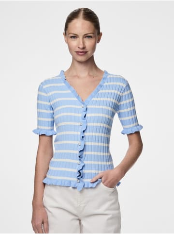 Pieces Strickjacke in Cornflower Blue