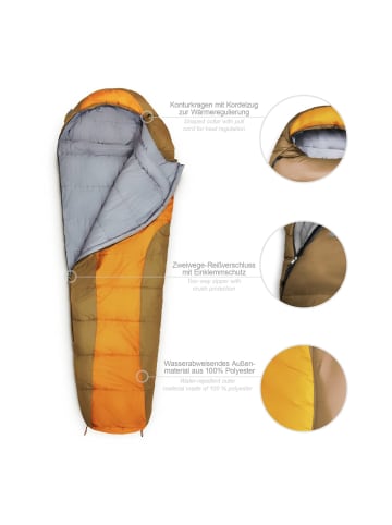 Where Tomorrow Mumienschlafsack 230x80cm orange  Orange