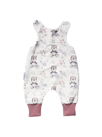 Land-Juwelen Strampler Handmade Pinguin in weiss