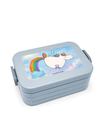 Mr. & Mrs. Panda Snackbox Einhorn Fliegendes Pferd Design ohne S... in Blau Pastell