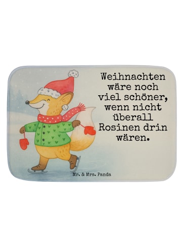 Mr. & Mrs. Panda Badvorleger Fuchs  Schlittschuhe Design mit Spruch in Weiß