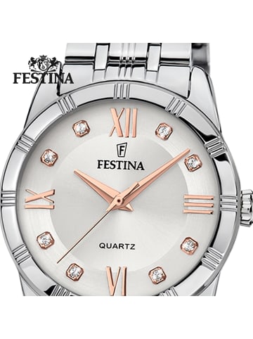 Festina Analog-Armbanduhr Festina Boyfriend silber mittel (ca. 32mm)