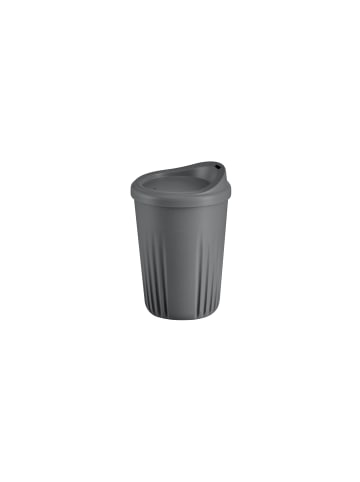 APS Mehrwegbecher -TO GO- Ø 8,5 cm, H: 11 cm, 300 ml, anthrazit