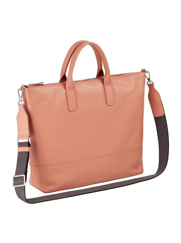 DuDu Halmahera Shopper Tasche Leder 40 cm flamingo pink