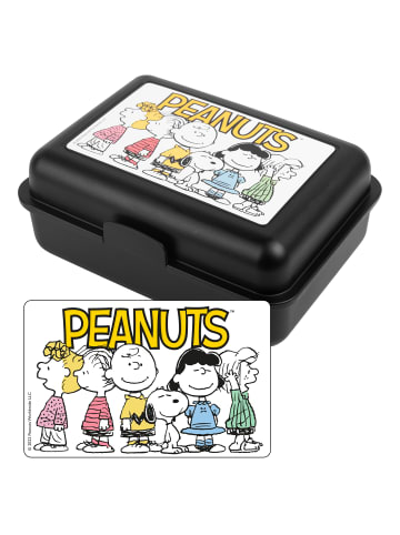 United Labels The Peanuts Brotdose mit Trennwand Snoopy - Family in schwarz
