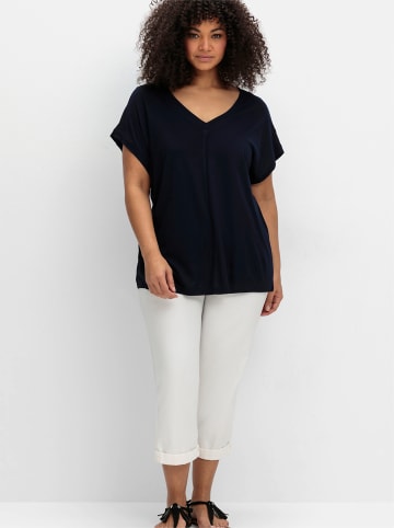 sheego T-Shirt in tiefblau