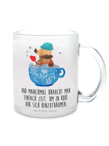 Mr. & Mrs. Panda Teetasse Nachtfalter Schaumbad mit Spruch in Transparent